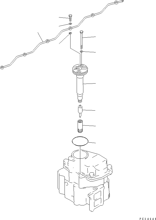 Engines Komatsu / 6D125E-2D-5 S/N 60721-UP(6d125e4c) / INJECTION NOZZLE(#64065-81733)(030710 : A4210-A3C8)
