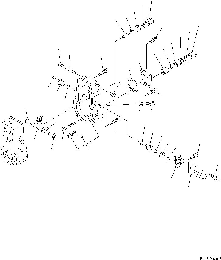 Engines Komatsu / 6D125E-2F-5 S/N 60721-UP(6d125e7r) / FUEL INJECTION PUMP (GOVERNOR) (2/2) (INNER PARTS)(#64065-)(030570 : A4010-E3L1)