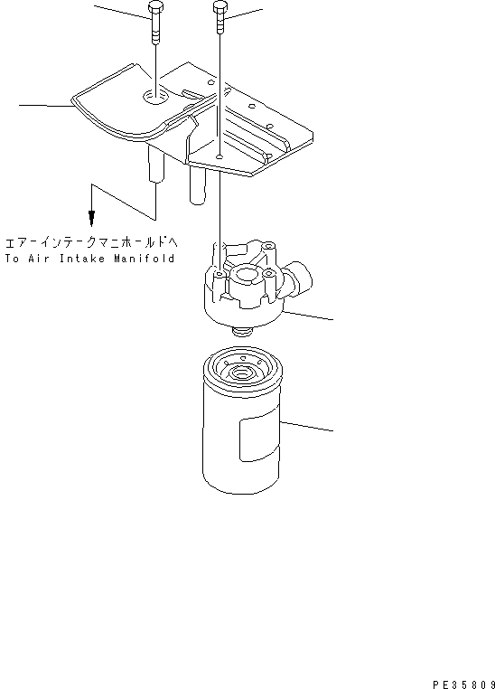 Engines Komatsu / 6D125E-2A-5 S/N 60721-UP(6d125e9r) / OIL FILTER(#61779-)(030800 : A3110-A3E1)