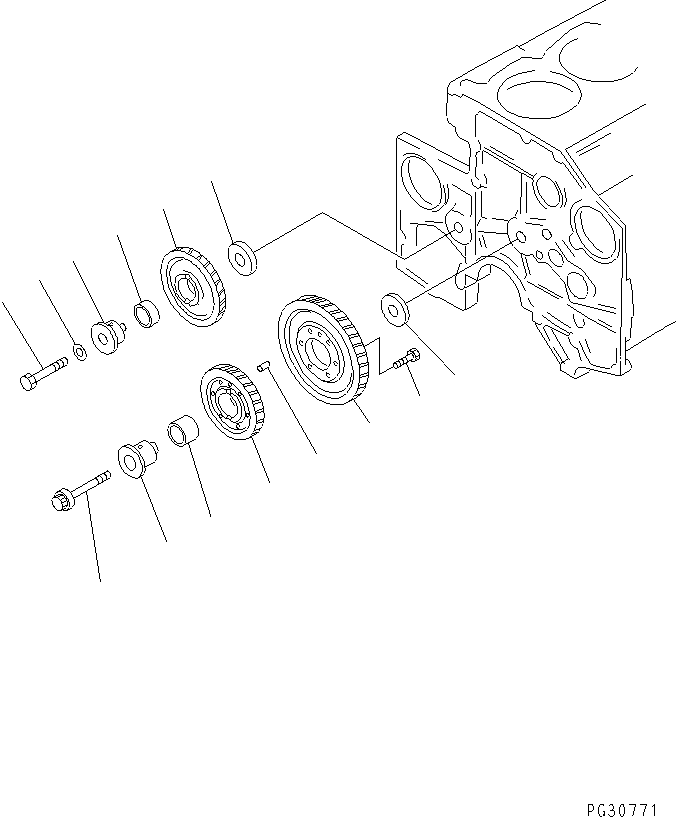 Engines Komatsu / 6D140-1A S/N 11200-UP(6d140-1r) / IDLER GEAR(060060 : 0207)