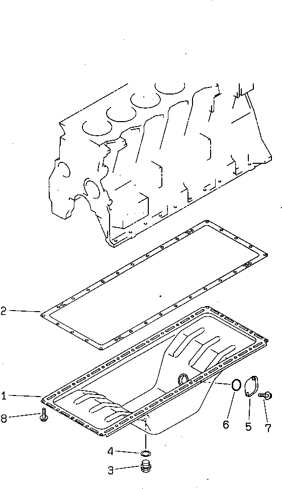 Engines Komatsu / 6D95L-1C S/N 10001-UP(6d95l-0c) / OIL PAN(#74213-)(060050 : 0211B)