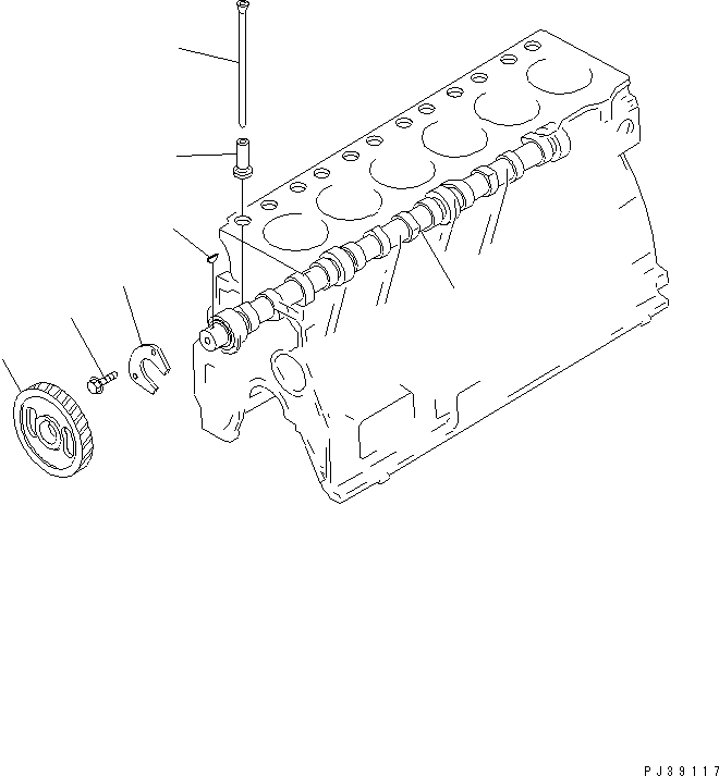 Engines Komatsu / 6D95L-1C S/N 10001-UP(6d95l-0c) / CAMSHAFT AND TAPPET(#10001-10033)(060100 : 0241)