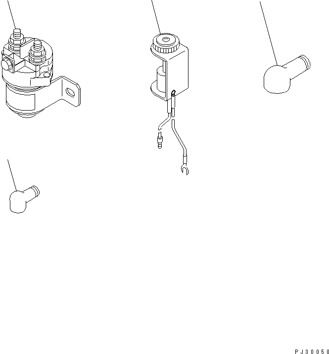 Engines Komatsu / 6D95L-1C S/N 10001-UP(6d95l-0c) / HEATER SWITCH AND HEATER SIGNAL(180050 : 0631)