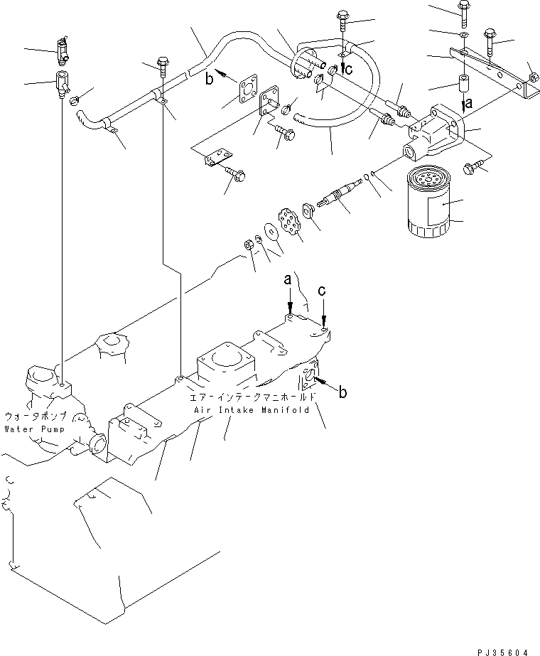 Engines Komatsu / 6D95L-1A S/N 10001-UP(6d95l-1r) / CORROSION RESISTOR AND PIPING(150030 : 0521)