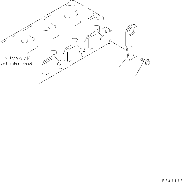 Engines Komatsu / 6D95L-1AC-TR S/N 96999-UP(6d95l-6c) / REAR HANGER(030030 : A1050-A0A2)