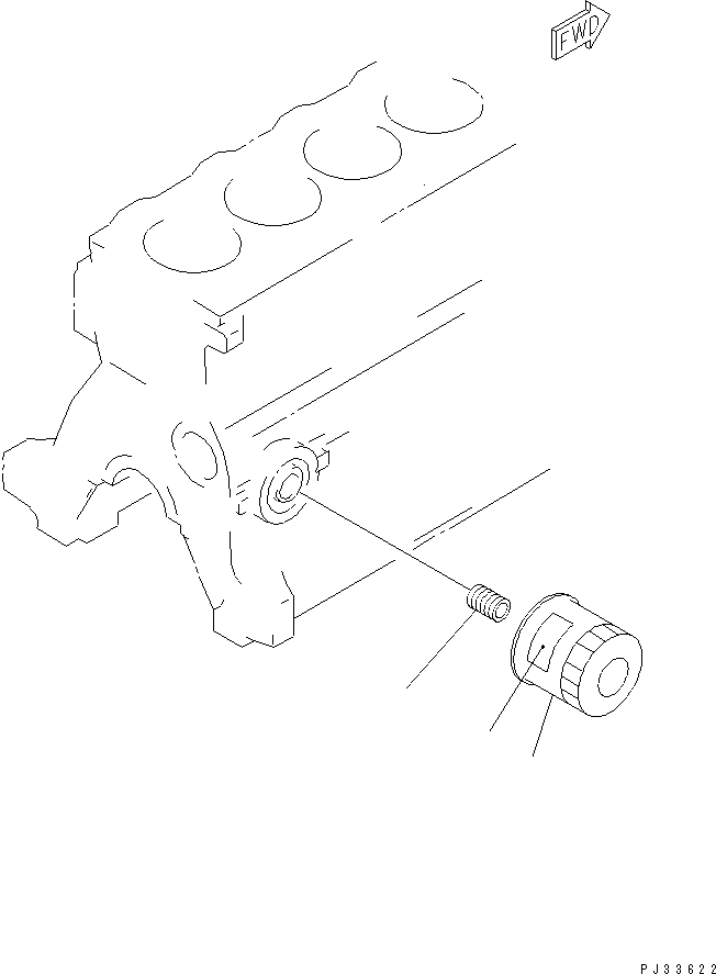 Engines Komatsu / 6D95L-1AA S/N 29222-UP(6d95l-9c) / LUBRICATING OIL FILTER(090030 : 0311)