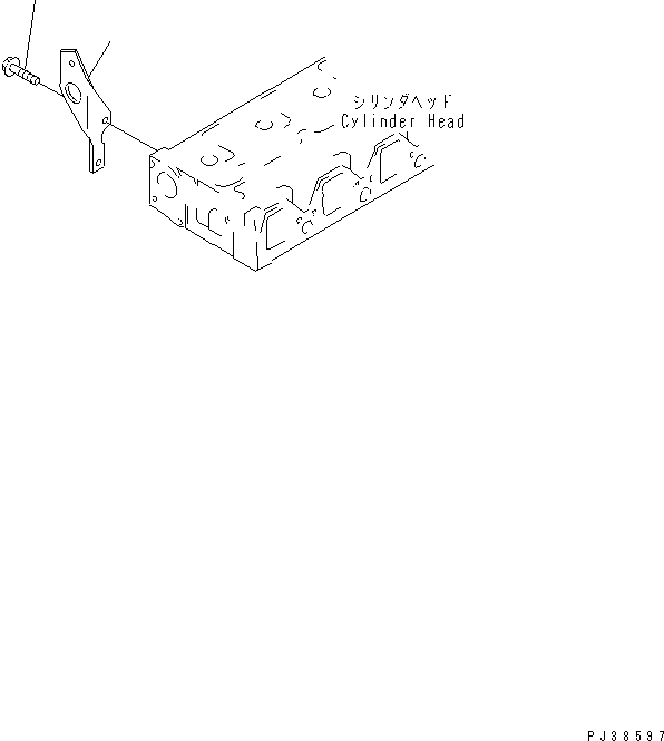 Komatsu parts book diagram for 6D95L-1AC-S S/N 96999-UP: FRONT HANGER (FOR 13A¤ 25A ALTERNATOR)