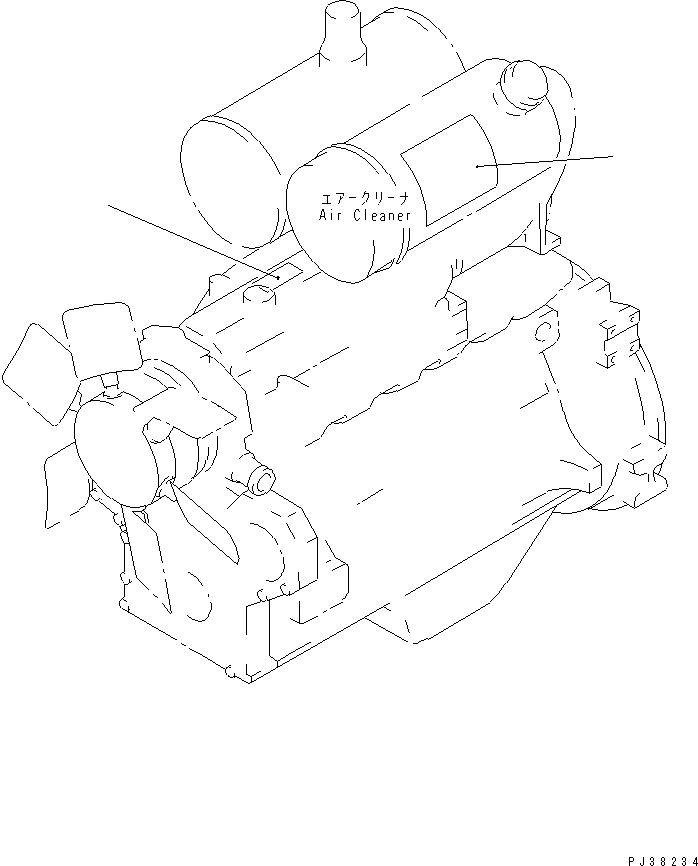 Komatsu parts book diagram for 6D95L-1AC-S S/N 96999-UP: NAME PLATE AND CAUTION (JAPANESE-ENGLISH)