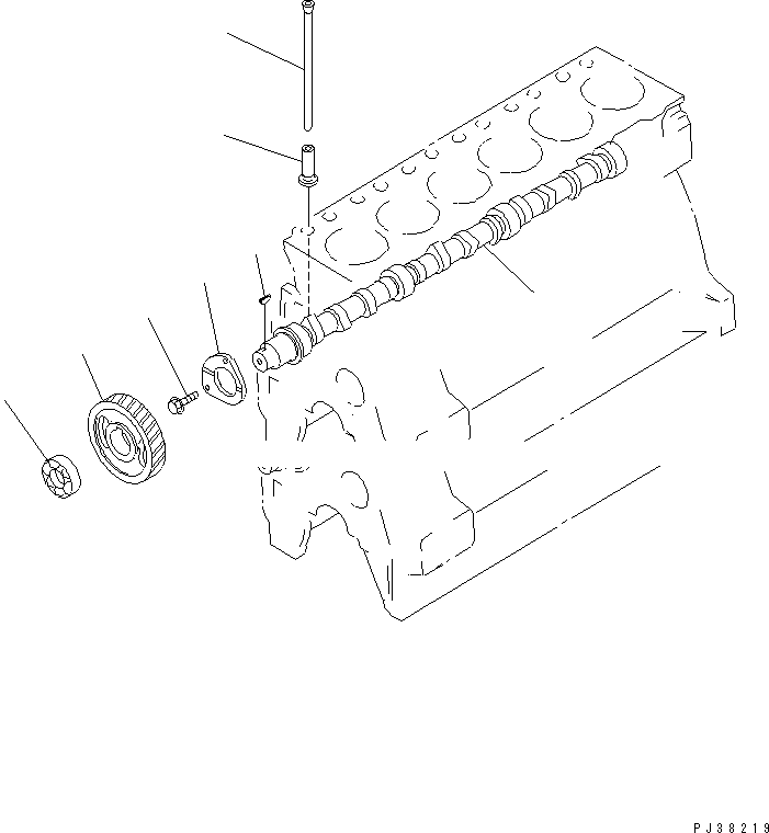 Engines Komatsu / 6D95L-1AC-TM S/N 96999-UP(6d95l-br) / CAMSHAFT AND TAPPET(030240 : A2410-B0B2)