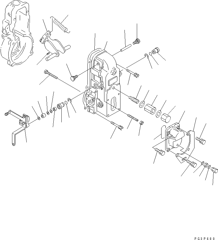 Engines Komatsu / 6D95L-1W S/N 21473-UP(6d95l-lr) / FUEL INJECTION PUMP (GOVERNOR) (2/2)(#24192-)(120080 : 0462)