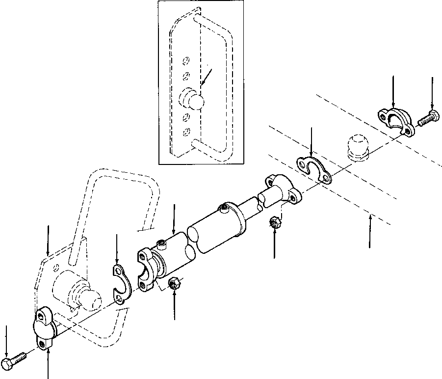 Rollers DRESSTA / 712 & 714 S/N 61880-UP(712714) / STEERING CYLINDER MOUNTING(10-050 : 10-050)