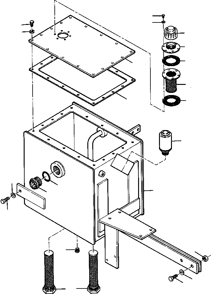 Rollers DRESSTA / 712 & 714 S/N 61880-UP(712714) / HYDRAULIC OIL RESERVOIR S/N 61880 THRU 62291(10-054 : 10-054)