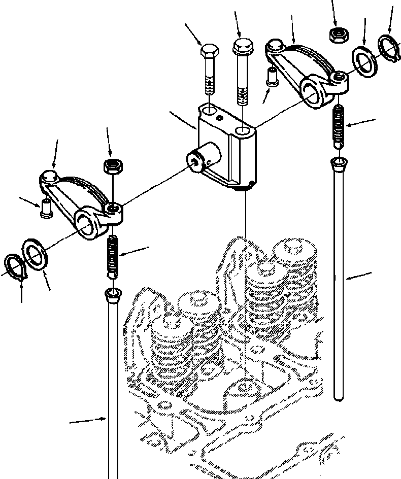 Rollers DRESSTA / 712 & 714 S/N 61880-UP(712714) / ROCKER LEVERS(E1-006 : E1-006)