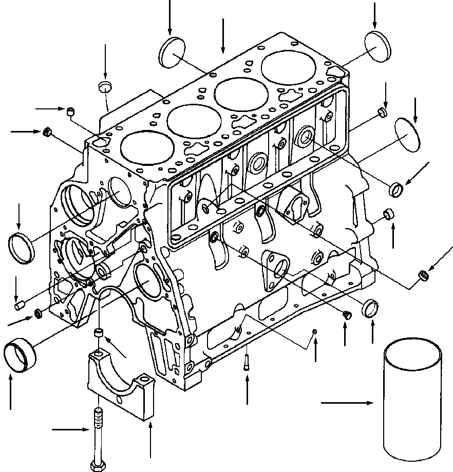 Rollers DRESSTA / 712 & 714 S/N 61880-UP(712714) / CYLINDER BLOCK(E2-002 : E2-002)