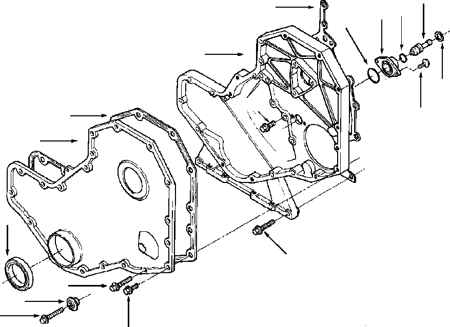 Rollers DRESSTA / 712 & 714 S/N 61880-UP(712714) / FRONT GEAR COVER(E2-004 : E2-004)
