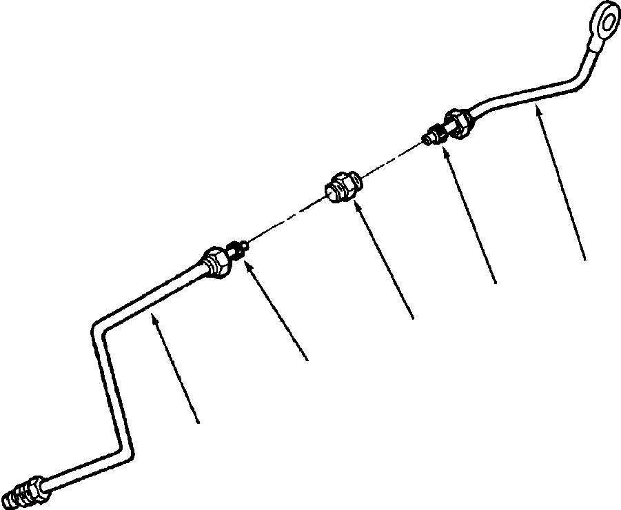 Rollers DRESSTA / 712 & 714 S/N 61880-UP(712714) / FUEL FILTER PLUMBING W/ TURBOCHARGER(E4-008 : E4-008)