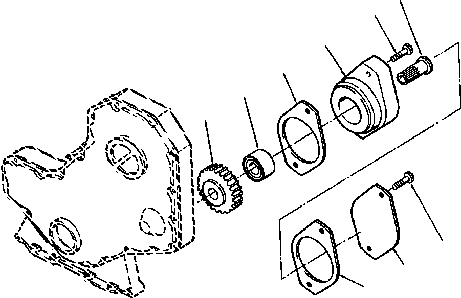 Rollers DRESSTA / 712 & 714 S/N 61880-UP(712714) / FRONT GEAR TRAIN ACCESSORY DRIVE(E7-002 : E7-002)