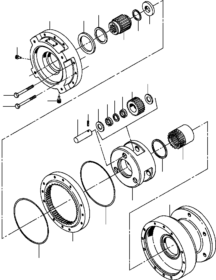Rollers DRESSTA / 784, D784, PD784 S/N 452000-Up(784) / PLANETARY GEARBOX(07-006 : 07-006)