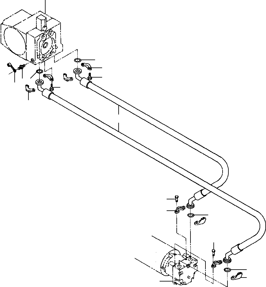 Rollers DRESSTA / 784, D784, PD784 S/N 452000-Up(784) / PROPULSION PRESSURE LINES GENERAL PURPOSE(10-030 : 10-030)