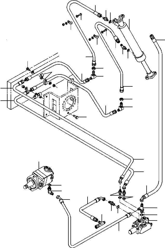 Rollers DRESSTA / 784, D784, PD784 S/N 452000-Up(784) / BLADE LIFT ACTUATOR LINES PAD FOOT(10-036 : 10-036)