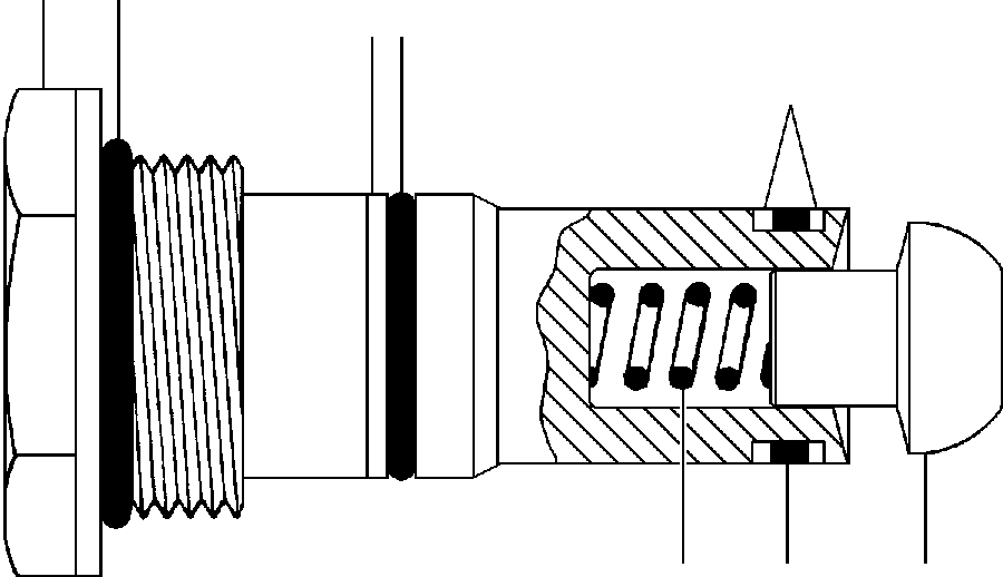Rollers DRESSTA / 784, D784, PD784 S/N 452000-Up(784) / LOAD CHECK PLUG(10-090 : 10-090)
