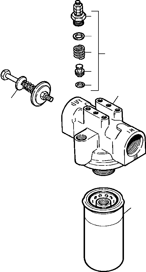 Rollers DRESSTA / 784, D784, PD784 S/N 452000-Up(784) / HYDRAULIC OIL FILTER(10-128 : 10-128)