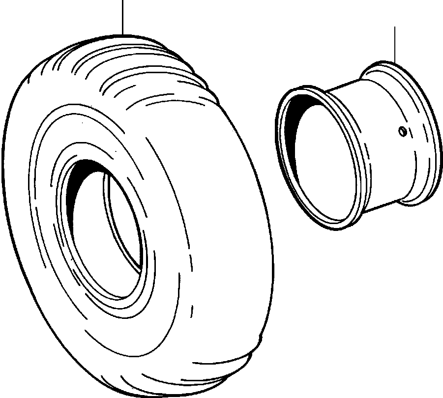 Rollers DRESSTA / 784, D784, PD784 S/N 452000-Up(784) / WHEEL & TIRE(15-020 : 15-020)