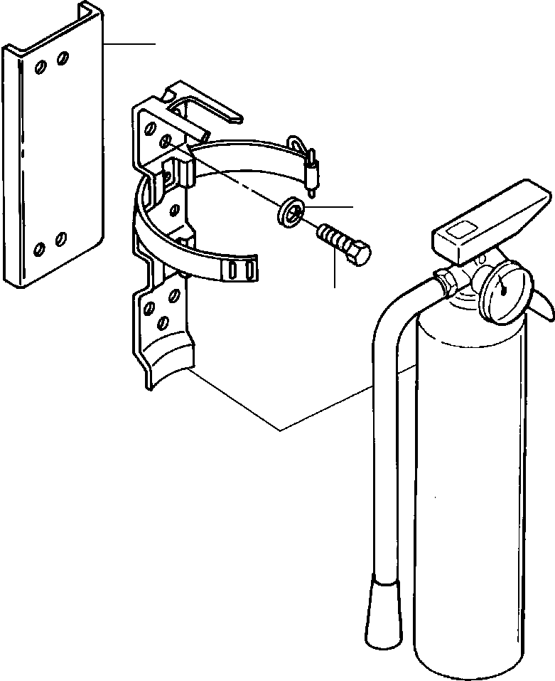 Graders DRESSTA / 830 S/N U200000-U200416(830A1) / FIRE EXTINGUISHER(02-018 : 02-018)