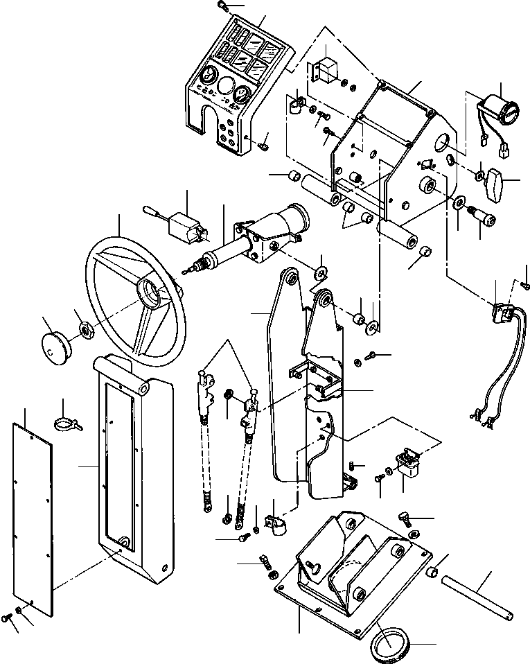 Graders DRESSTA / 830 S/N U200000-U200416(830A1) / STEERING CONSOLE(05-002 : 05-002)