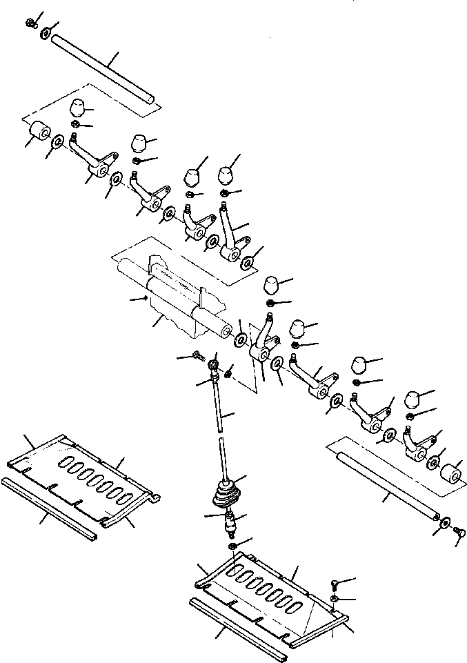 Graders DRESSTA / 830 S/N U200000-U200416(830A1) / STEERING CONSOLE CONTROL LEVERS(05-006 : 05-006)