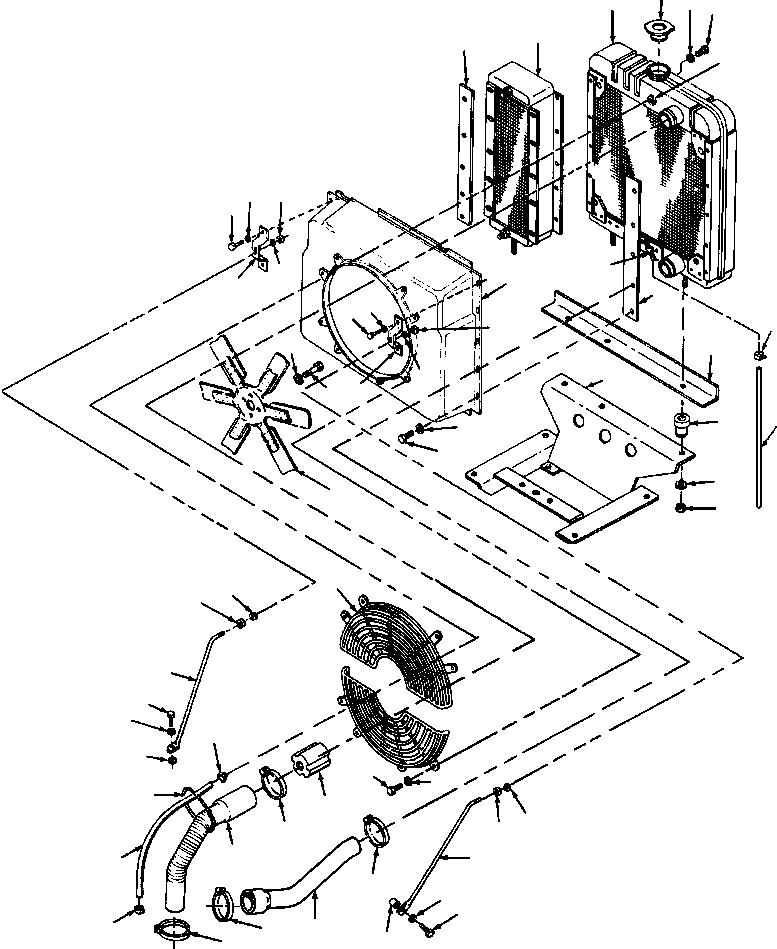 Graders DRESSTA / 830 S/N U200000-U200416(830A1) / COOLING SYSTEM(06-002 : 06-002)