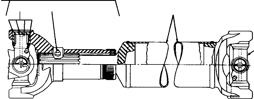 Graders DRESSTA / 830 S/N U200000-U200416(830A1) / DRIVE SHAFT(07-036 : 07-036)