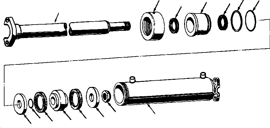 Graders DRESSTA / 830 S/N U200000-U200416(830A1) / SCARIFIER CYLINDER(10-186 : 10-186)