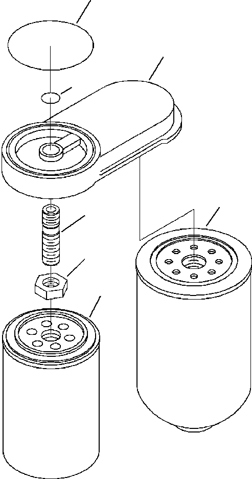 Graders DRESSTA / 850B S/N U202575-UP & 850C S/N U202727-UP(850BC) / FIG. A4109-A3A1 FUEL FILTER(A-050 : A4109-A3A1)