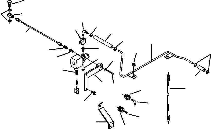 Graders DRESSTA / 850B S/N U202575-UP & 850C S/N U202727-UP(850BC) / FIG. A4207-A3A8 AIR FUEL CONTROL PLUMBING - GD650 DUAL HP/850 DUAL HP(A-060 : A4207-A3A8)
