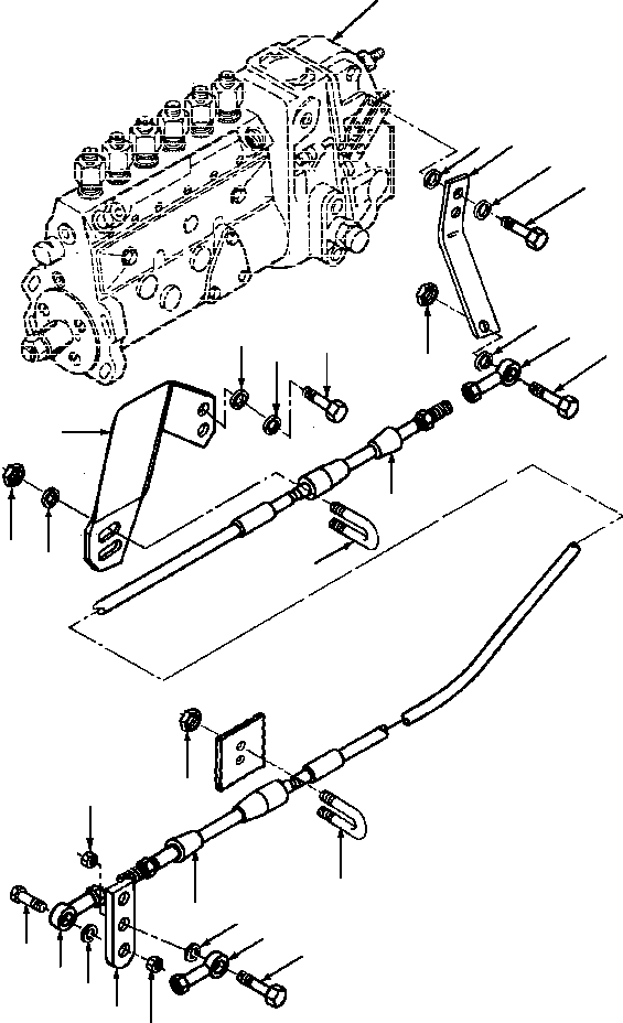 Graders DRESSTA / 850B S/N U202575-UP & 850C S/N U202727-UP(850BC) / FIG. B5180-01A1 THROTTLE CONTROL - DUAL HP(B-020 : B5180-01A1)