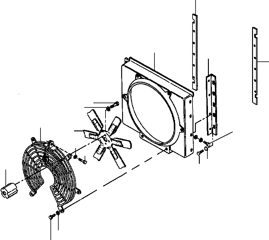 Graders DRESSTA / 850B S/N U202575-UP & 850C S/N U202727-UP(850BC) / FIG. C5130-01A0 ENGINE FAN AND SHROUD(C-012 : C5130-01A0)