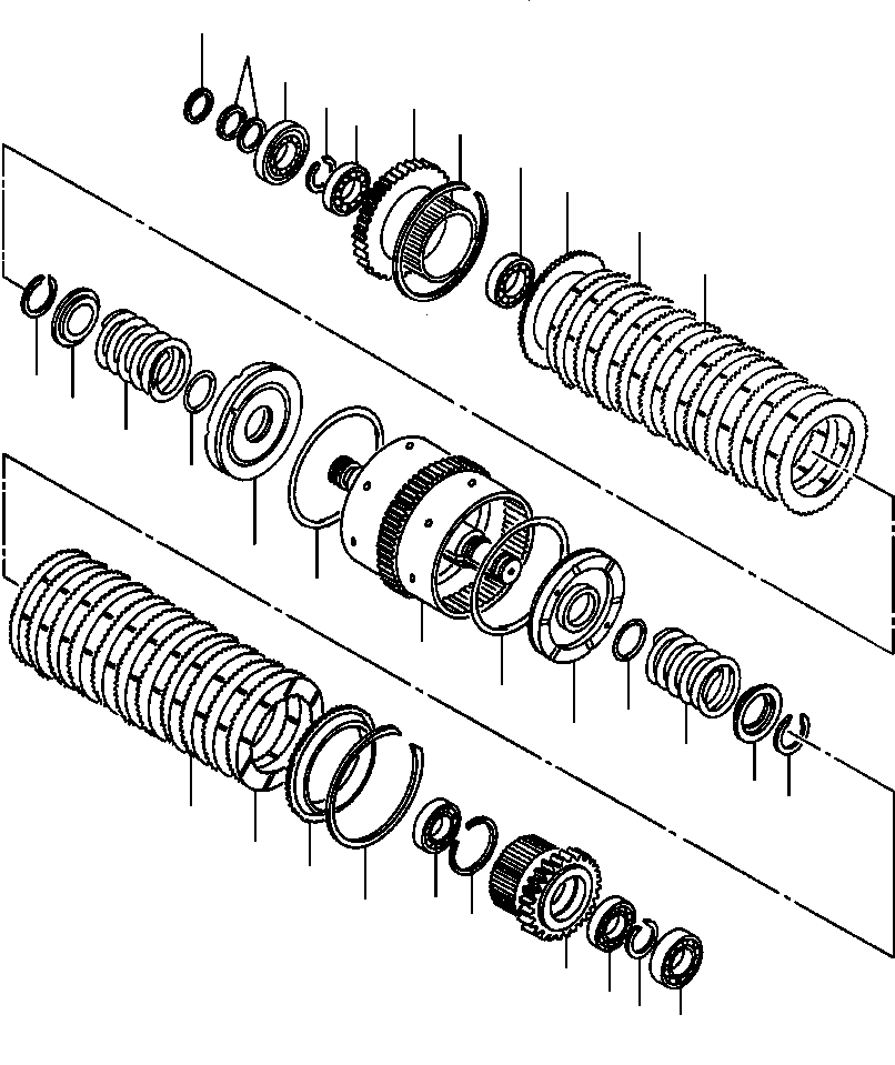 Graders DRESSTA / 850B S/N U202575-UP & 850C S/N U202727-UP(850BC) / FIG. F5250-01A1 CLUTCH PACK - 1 AND 5(F-018 : F5250-01A1)