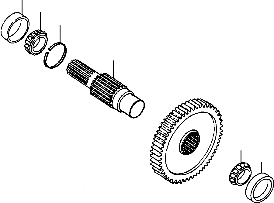 Graders DRESSTA / 850B S/N U202575-UP & 850C S/N U202727-UP(850BC) / FIG. F5310-01A0 OUTPUT SHAFT(F-024 : F5310-01A0)