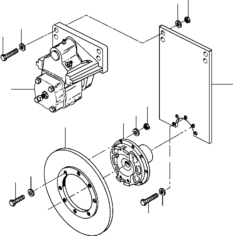 Graders DRESSTA / 850B S/N U202575-UP & 850C S/N U202727-UP(850BC) / FIG. F5690-01A0 PARKING BRAKE - S/N 203507 AND UP(F-086 : F5690-01A0)