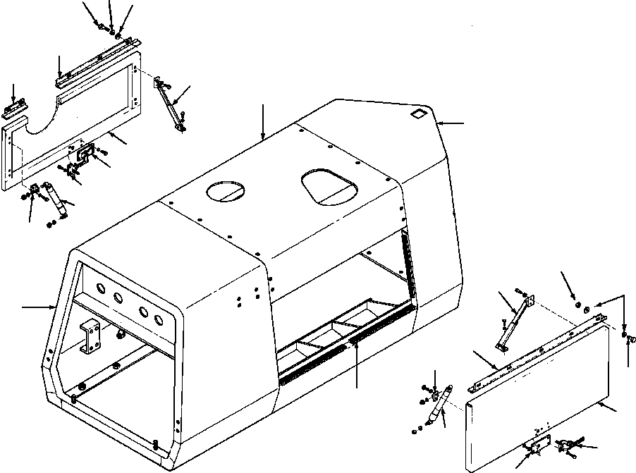 Graders DRESSTA / 850B S/N U202575-UP & 850C S/N U202727-UP(850BC) / FIG. M5130-01A0A HOOD SIDE - S/N 202559 THRU 202700(M-012 : M5130-01A0A)