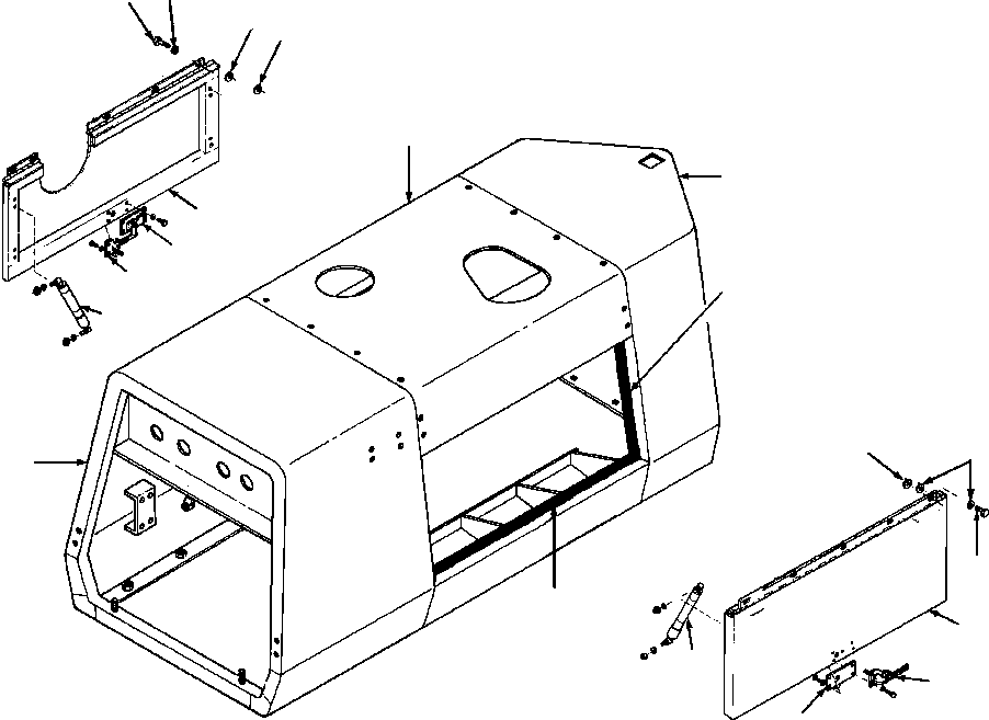 Graders DRESSTA / 850B S/N U202575-UP & 850C S/N U202727-UP(850BC) / FIG. M5130-01A1 HOOD SIDE - S/N 202701 THRU 210567(M-014 : M5130-01A1)