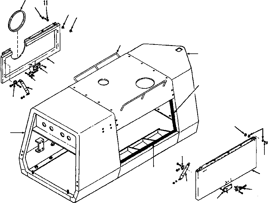 Graders DRESSTA / 850B S/N U202575-UP & 850C S/N U202727-UP(850BC) / FIG. M5130-01A2 HOOD SIDE - S/N 210568 AND UP(M-016 : M5130-01A2)