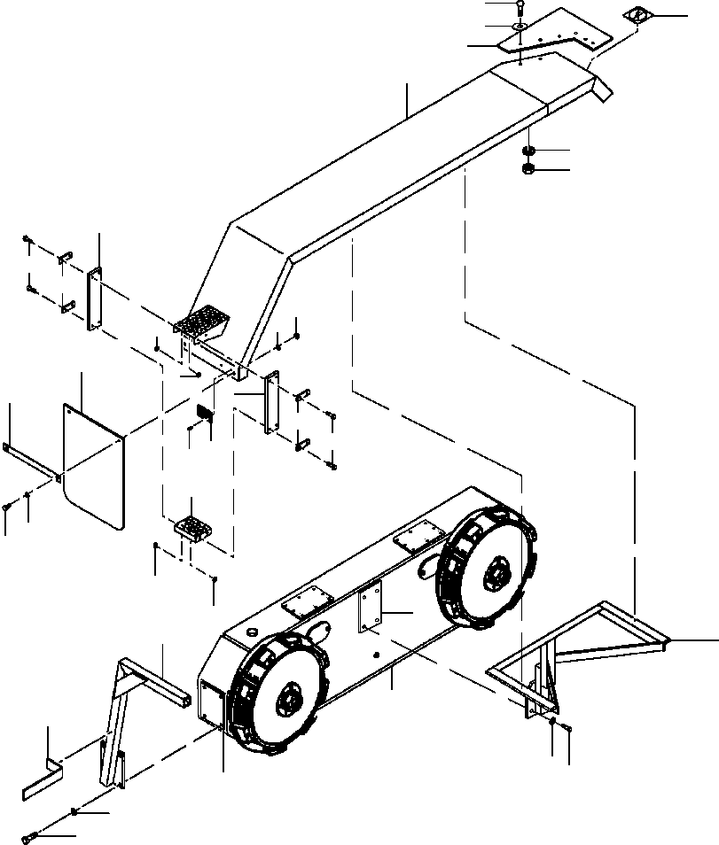 Graders DRESSTA / 850B S/N U202575-UP & 850C S/N U202727-UP(850BC) / FIG. M5140-01A1 TANDEM REAR FENDERS - 17.50-25 TIRES(M-020 : M5140-01A1)