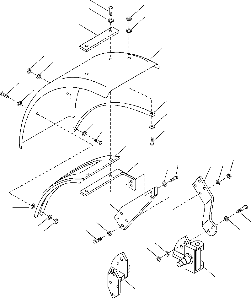 Graders DRESSTA / 850B S/N U202575-UP & 850C S/N U202727-UP(850BC) / FIG. M5140-01A2 FRONT FENDERS(M-022 : M5140-01A2)