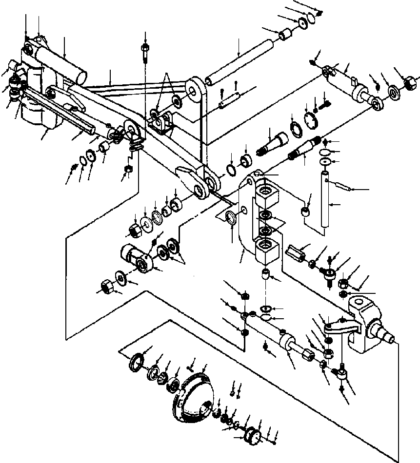 Graders DRESSTA / 850B S/N U202575-UP & 850C S/N U202727-UP(850BC) / FIG. S5230-01A1 FRONT AXLE - WITH FRONT FENDERS(S-004 : S5230-01A1)