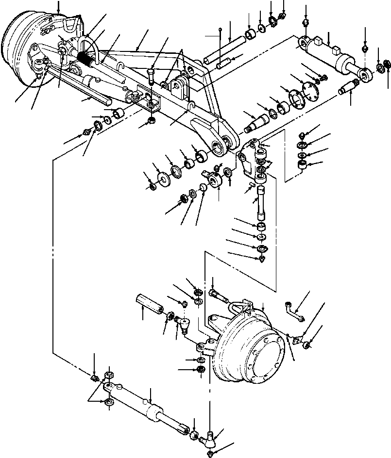 Graders DRESSTA / 850B S/N U202575-UP & 850C S/N U202727-UP(850BC) / FIG. S5230-01A2 AWD FRONT AXLE - WITH FRONT FENDERS(S-006 : S5230-01A2)
