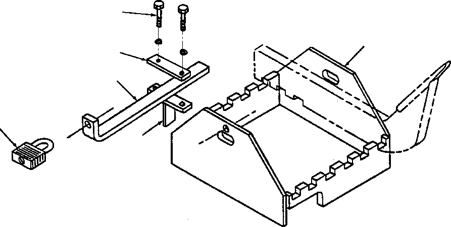 Graders DRESSTA / 850B S/N U202575-UP & 850C S/N U202727-UP(850BC) / FIG. V5120-01A0 SCARAFIER TOOTH STORAGE(V-006 : V5120-01A0)
