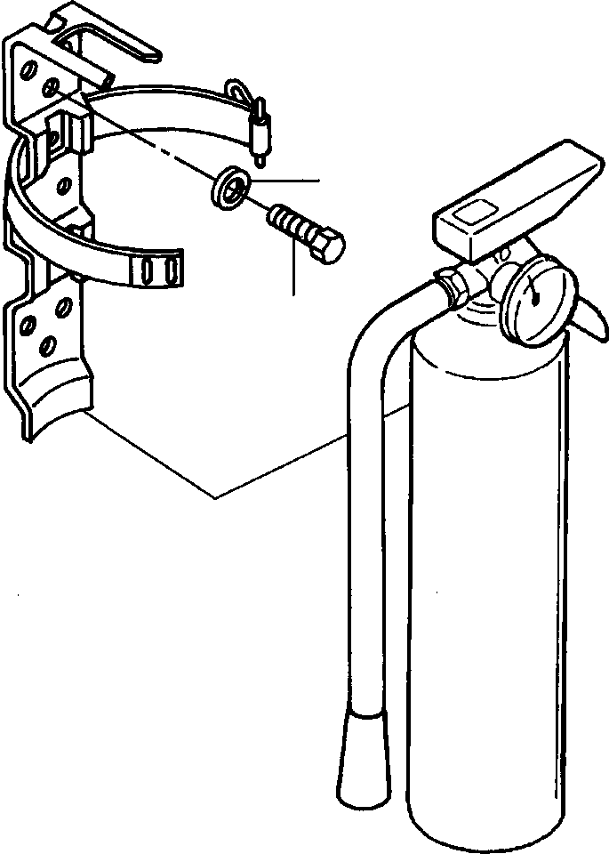 Graders DRESSTA / 850B S/N U202575-UP & 850C S/N U202727-UP(850BC) / FIG. V5140-01A0 FIRE EXTINGUISHER(V-010 : V5140-01A0)