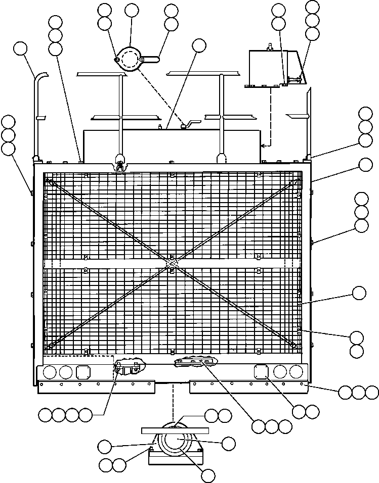 Dump Trucks Komatsu / AFE32-AA 830E S/N 31807  MT. THORLEY(AFE32-AA) / GRILLE, HOOD & HANDRAIL(002 : 40343)